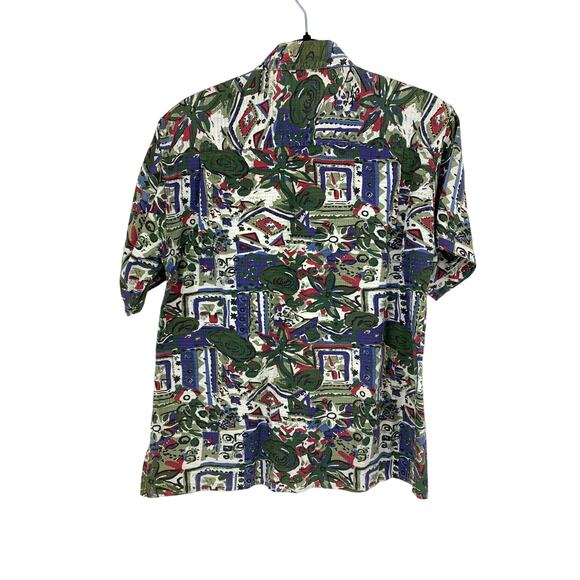 VTG ExOfficio Adventure Wear Button Down Shirt Womens M Floral Print Multicolor - Picture 4 of 4